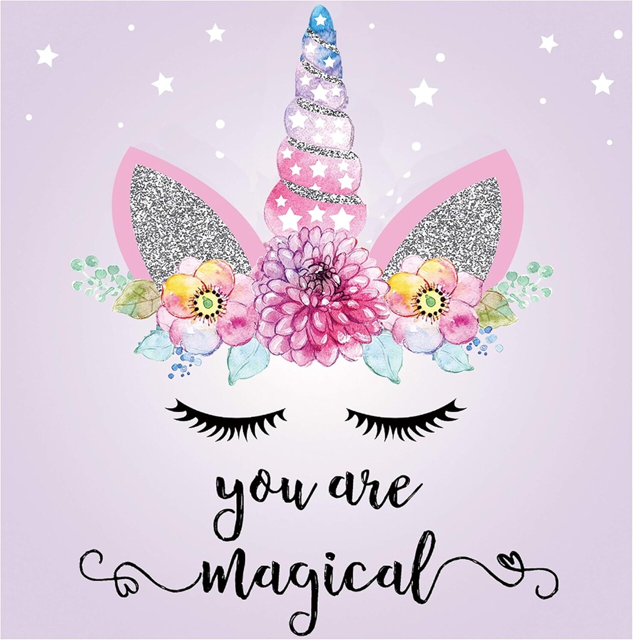Diamond Art Diamond Painting Kits for Adults Paint by Numbers with Gems Unicorn You are Magical 12" x 12"